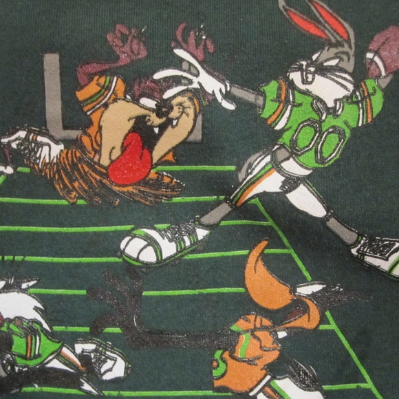 Rare vintage Looney Tunes Toons Miami crew neck 1993. - Picture 6 of 8